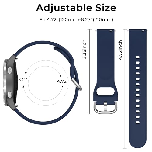 Image of Tobfit 18mm Silicone Watch Strap Compatible for Titan, Timex, Casio, Sonata,HMT etc,Quick Release Sport Loop Colorful Strap
