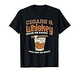 Witziges Zigarren und Whisky Design 