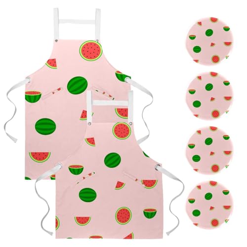 Tablier de cuisine pour pâtisserie évitant les taches de graisse en lot de 2