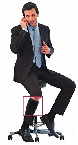 Image of Mediven Men's Classic Knee High 15-20 mmHg Compression Dress Socks | Classic men's knee high socks with dress-sock comfort for work, travel, daily wear, and light support.