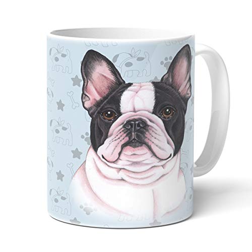 Tasse Chien Avec Votre Animal Préféré , Bouledogue Tasse a Cafe Original, Mug Original et Insolite solide en Céramique de Haute Qualité, Une Belle Tasse Pour Tout le Monde (Bouledogue Francais C) Cover