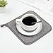 Lifaith 100% Cotton Kitchen Everyday Basic Terry Pot Holder Heat Resistant Coaster Potholder for Cooking and Baking Set of 5 Grey