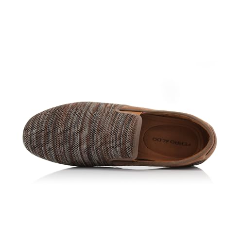 Image of Ferro Aldo Men's Slip-On Loafers | Woven Espadrille & Classic Styles | Casual & Formal Dress Shoes