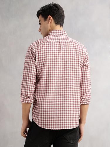 Image of Thomas Scott Men's | Slim Fit | Long Sleeves | Spread Collar | Cotton Linen | Casual | Shirt