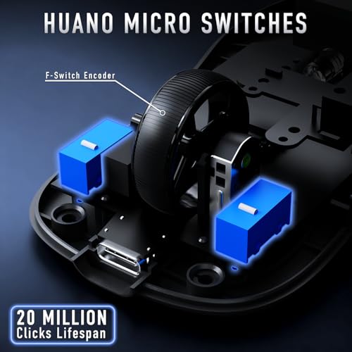 Ratón Gaming Inalámbrico Ultra-Ligero 57g con Sensor PAW3311 de 24.000 dpi AJ159P MC Pro 6