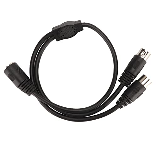 KIMISS Cable DIN Hembra de 5 Pines a Macho DIN de 2 X 5 Pines - Adaptador Divisor MIDI en Y para Conectar Dispositivos de Sonido en Estudios Y Estudios Domésticos