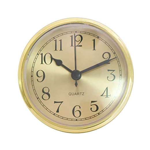 Surakey Wall Clock, Wall Mounted Quartz Clock 90mm Modern Simple Quartz Clock for Applicable to Living Room Bedroom Kitchen School Office Decoration (Without Battery) Golden