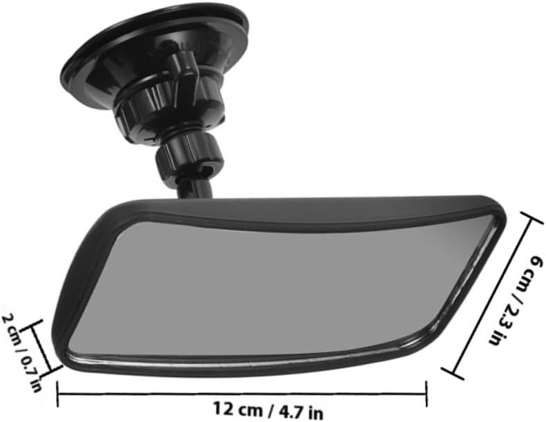 Car Mirror 2pcs with Suction Cup 360° Adjustable Rear Facing Safety Mirror for Car Seat for Travel and Vehicle Use