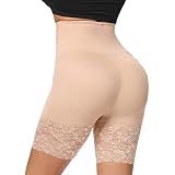 JOYSHAPER High Waisted Shapewear Shorts for Women Tummy Control Body Shaper Thigh Slimming Lace Slip
