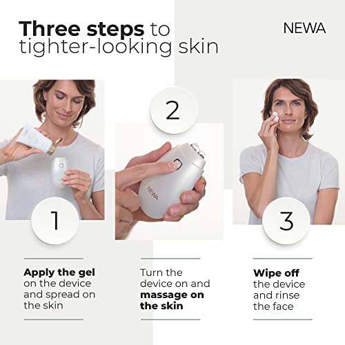 Newa Rf Wrinkle Reduction Device (Plug In) - Fda Cleared Skincare Tool For Facial Tightening. Boosts Collagen, Reduces Wrinkles. With 1 Month Gel Supply. #TOP2