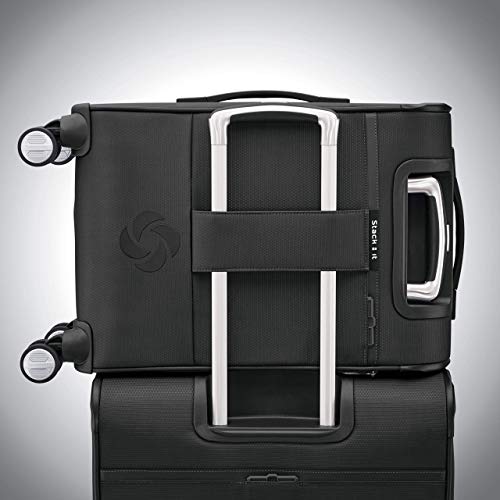 Image of Samsonite Solyte DLX Softside Expandable Luggage with Spinner Wheels, Midnight Black, 3-Piece Set (20 /25 /29)
