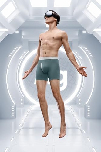 GOOTUCH Men's Odor Control Cotton Boxer Briefs, Moisture Wicking Sweat-Out Softer Underwear, Durable & Anti Chafe (2&4 pack)4