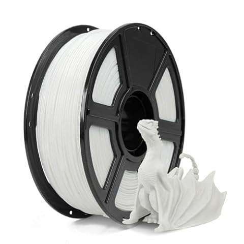 FLASHFORGE ASA Filament 1.75mm, Anti-UV ASA 3D Printer Filament, Dimensional Accuracy +/-0.02mm, Heat & Weather Resistant ASA 3D Filament Perfect for Printing Outdoor Functional Parts (White)