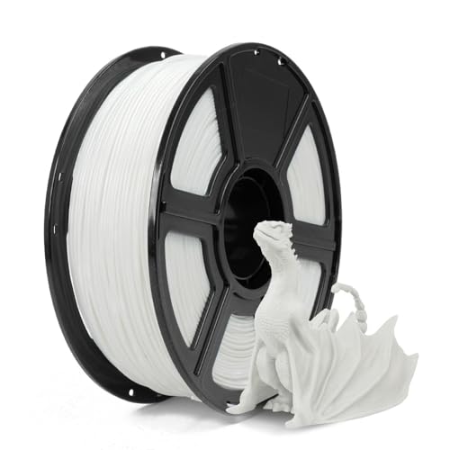 FLASHFORGE ASA Filament 1.75mm, Anti-UV ASA 3D Printer Filament, Dimensional Accuracy +/-0.02mm, Heat & Weather Resistant ASA 3D Filament Perfect for Printing Outdoor Functional Parts (White)