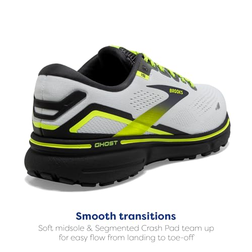 Brooks Brooks Women's Ghost 15 Neutral Running Shoe - White/Ebony/Nightlife - Limited - 5 Medium
