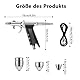 Airbrush Pistolen Set: Dreifach-Kaliber Airbrush Set mit 0.3MM 0.5MM 0.8MM Düse und 3 Körbchengrößen 2 CC/5 CC/13 CC, für Modelfärbung Make-up Kunst Tattoo