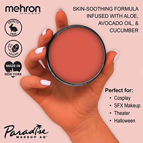 Image of Mehron Makeup Paradise Makeup AQ Pro Size | Stage & Screen Performance, Face & Body Painting, Beauty, Cosplay, and Halloween | Water Activated Face Paint, Body Paint 1.4 oz (40 g) - Coral