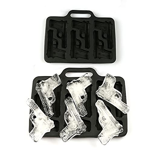 3D-pistoolvorm Siliconen Ijsblokje Mal, DIY Food Grade Silicone Ice Cube Maker Moules Gun En Bullet Ice Cube Trays Candy… - Afbeelding 5