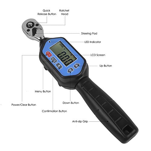 Clé dynamométrique numérique ± 2% Irfora EWM-30 à haute précision et suivi LED - 6