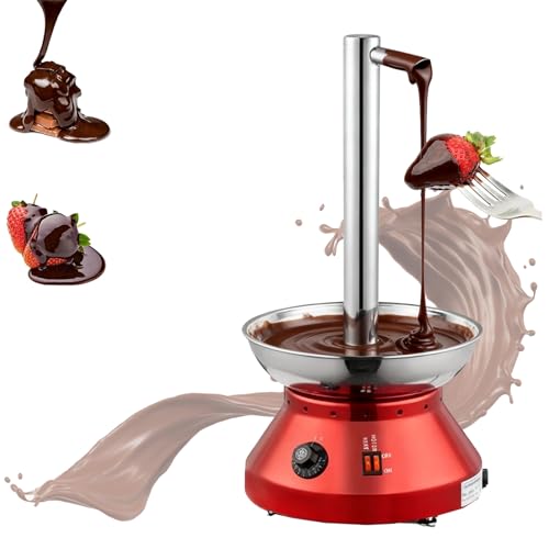 Chocolate Fountain Machine, Electric Chocolate Fondue Fountain Machine with Scraper, Stainless Steel, Faucet Model, Commercial Electric Melting Machine for Party, Wedding