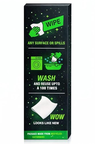 Image of LIFTOFF Bamboo Kitchen Towel Roll Reusable - 40 Sheets Washable Cleaning Wipes Up to 4000 Uses Ultra Absorbent - Eco-Friendly Alternative to Paper Towels-Multipurpose Kitchen & Home Use - Pack of 2