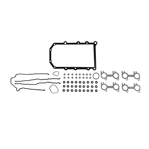 Image of DNJ HGS4175 Engine Cylinder Head Gasket Set, Complete Head Repair Kit for 1999-2000 Ford F-150 5.4L V8 16V SOHC 330cid
