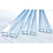 Heavy Duty Piano Hinge 3/16"4.5mm or 1/8"3mm 18 inch, 3 Pack - Durable PVC Plastic Hinges, Secure Plexiglass Connectors, Easy Assembly Golf Cart Windshield Hinge, Drum Shield, Acrylic Hinges