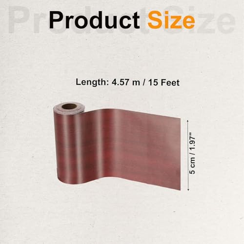 Image of PATIKIL Wood Grain Tape 2 inch x 32 ft, Self-Adhesive Wood Texture Repair Tape Realistic Wooden Effect Patch for Furniture Cabinets Floor Walls, Walnut