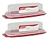 Rubbermaid - Standard Butter Dish - 7.8"x3.1"x2.1", Holds 1/4 lb, 2 Pack