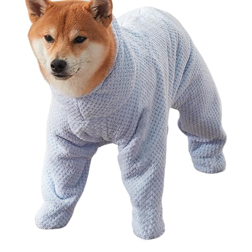 Streysisl Albornoz de felpa para perro, toalla de secado rápido para perros, suministros de ducha y baño para perros, suave y acogedor para perros pequeños o medianos