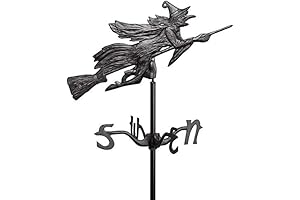 Design Toscano Windblown Wicked Witch Metal Weathervane