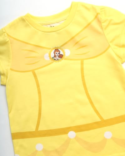 Image of Disney Princess Minnie Mouse Toddler Girls Short Sleeve Graphic Tees 4 Pack