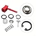 Pneumatic Wrench Repair Kit with D93 Switch Replacement for 2135 Series Air Wrench – Rubber Inlet Valve Trigger Kit, Red/Black/Silver, Set Air Tool Parts