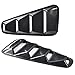 GT Side Window Fender Scoop Louver Black Cover Shield Screen