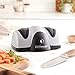 Presto 08800 EverSharp Electric Knife Sharpener, 2-Stage System, Silver/Black