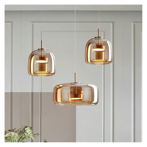 Lampe à suspension moderne en verre LED avec éclairage de luxe pour plafond de chambre