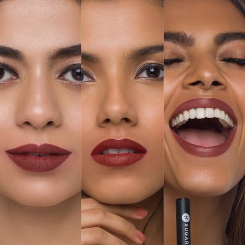 SUGAR Cosmetics Matte Attack Lipstick for Women | Transferproof & Smudgeproof | Lasts upto 12hrs | Enriched With Jojoba Oil | 2gm - Tan Halen - Image 4