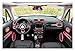 Car Interior Decoration Cover Accessories Compatible for Jeep Renegade 2016-2018 Steering Wheel Stickers Center Console Reader Lamp Trim(Sky Blue)