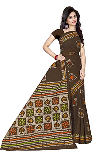 Image of TAMAIRA FASHION Mulmul Pure Cotton Saree For Woman Batik Printed |Office Wear Daily Wear Sarees For Women Without Blouse Piece(Available in 9 Colours)