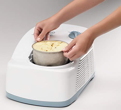 De'Longhi ICK 5000 Eiscremeautomat, Kompressor, weiß, 24.5 cm l x 42.6 cm b x 32.6 cm – Bild 3