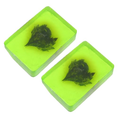 Beatifufu 2 Unids Cara De Lavado Jabones De Baño Jabones De Aceite Esencial Para Mujeres (verde)