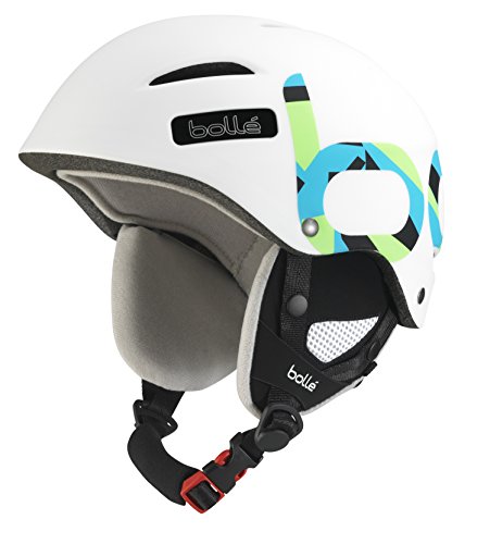 SCORE BLACK SHINY - TNS bollé Casco da Sci B-Style Soft Zenith, Bianco, 58-61 cm