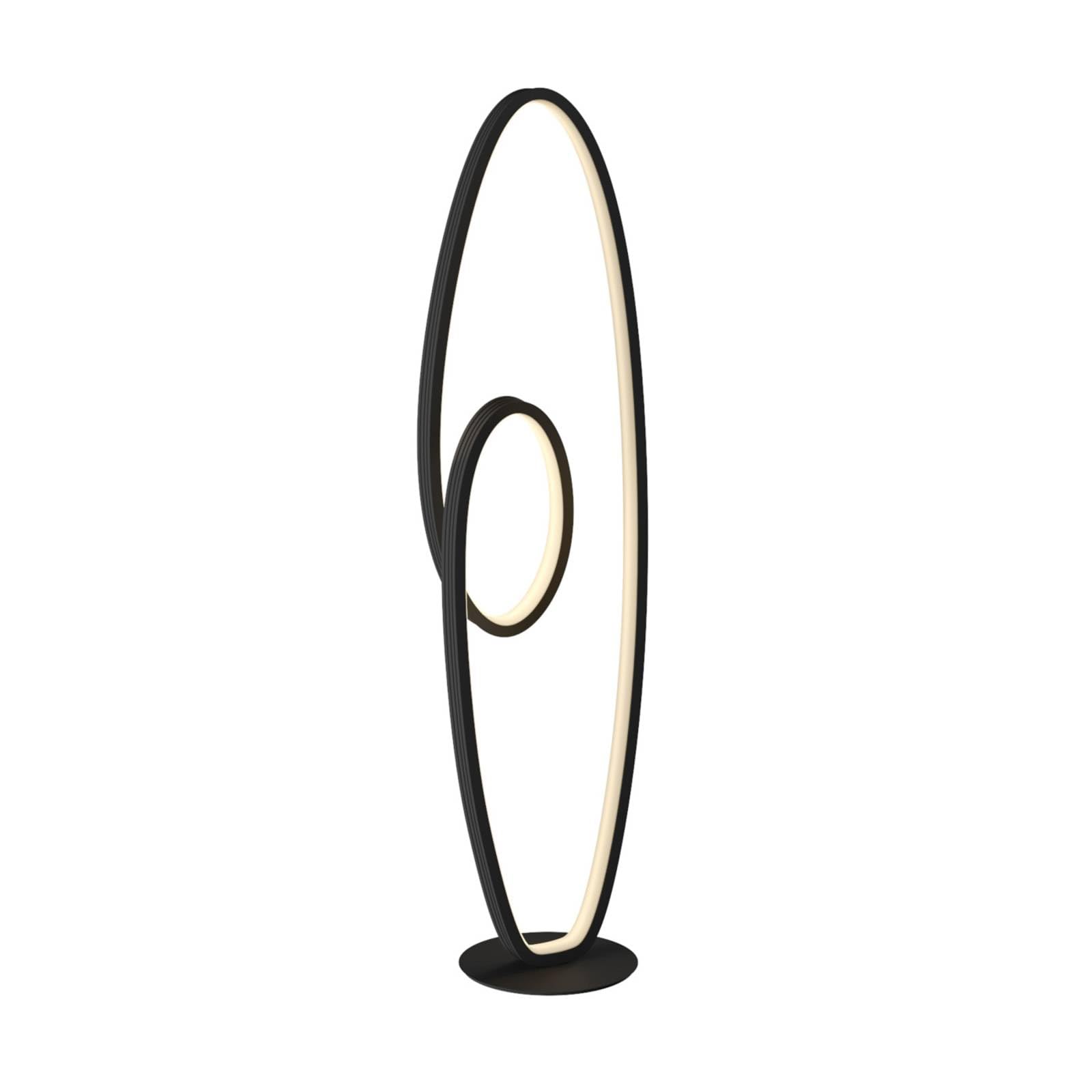 LED Lámpara de pie 'Bronwyn' (Moderno) en Negro hecho de Aluminio e.o. para Salón & Comedor (1 llama,) de Lucande | lámpara de pie LED