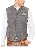 Trachtenwesten Krüger Herren Trachten Weste, Modell: Platzhirsch, Art.-Nr. 091501-0-0044, 50, grau