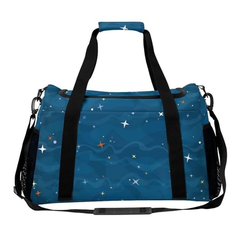 HORN GARMENT ボストンバッグ ブラック イエロー 星柄 HORN GARMENT