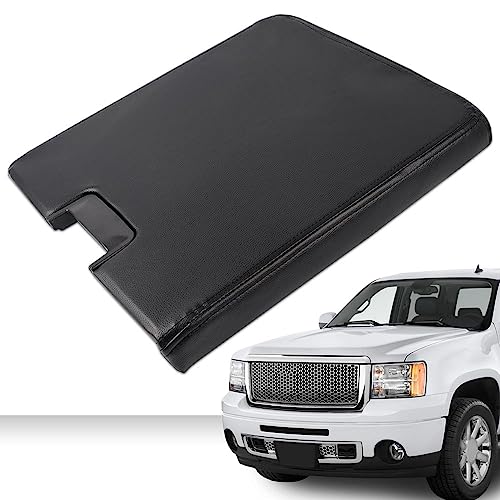 Pit66 02ITG4508ABK Center Console Lid Armrest Cover, Compatible With 2008-2014 Chevy Silverado Gmc Sierra/ 07-13 Tahoe Avalanche Yukon thumb #4