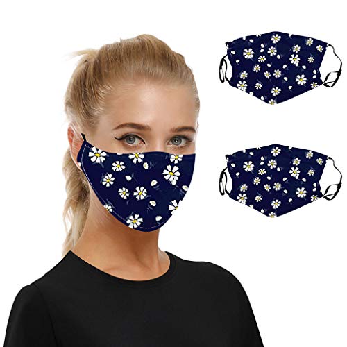 Preisvergleich Produktbild WEXCV 2pcs Mundschutz Face Cover Multifunktionstuch Motorrad Winddicht Atmungsaktiv Mundschutz Halstuch Schön Atmungsaktiv Sommerschal (E2)