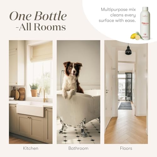 Image of Young Living Thieves Household Cleaner Natural Cleaning Solution, Non-Toxic, A Safely Clean and Healthy Home, Effective for Household Surface - 14.4 fl.oz. - 2 bottles