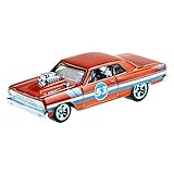  Hot Wheels Orange Blue Chrome Set 5 Autos 2020 Ford Chevrolet Cadillac - 1:64