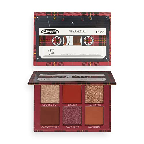 Image of Makeup Revolution Clueless x Revolution Tai Rolling with the Homies Palette Nude Eyeshadow Long Lasting Multi Reflective Shimmer Matte Glitter Pressed Pearls Eye Shadow Makeup Pallet